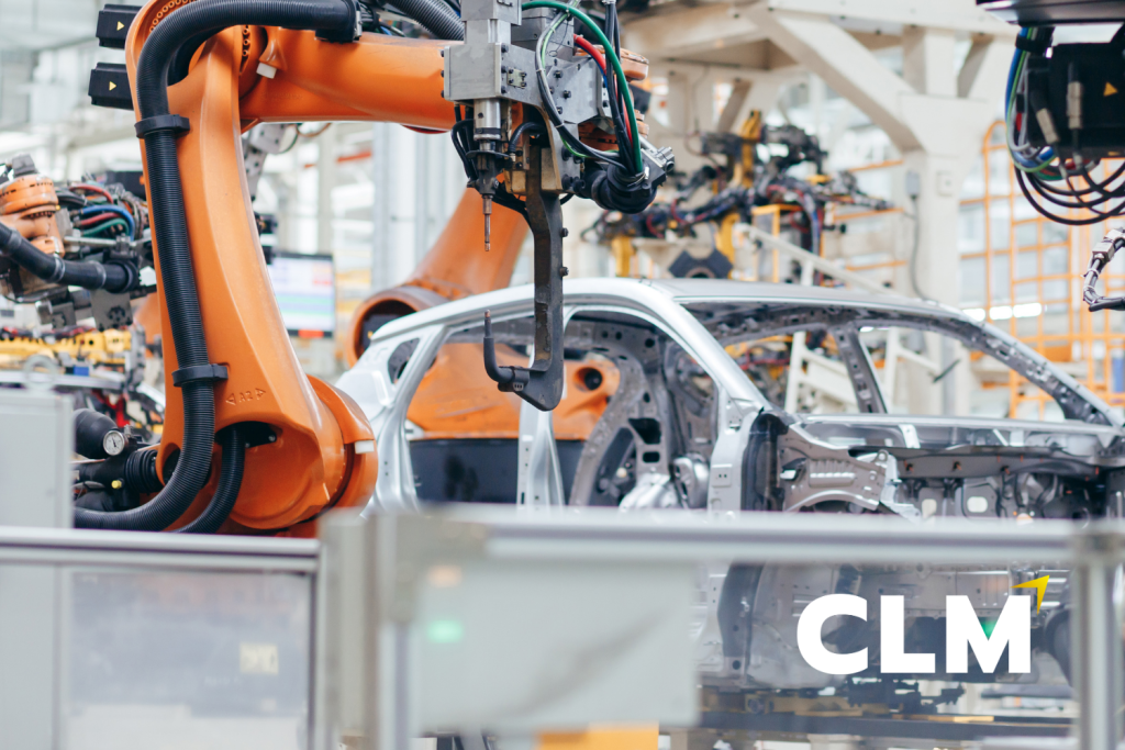 Plant Management Recruitment: Photo of a car (body-in-white) on a plant manufacturing line